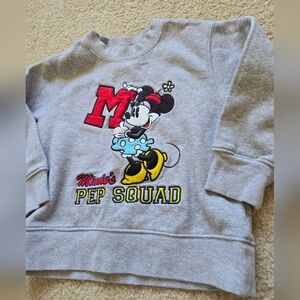 🌈DISNEY STORE Minnie Mouse SWEATSHIRT Youth Girl Size 2/3 XXS XS